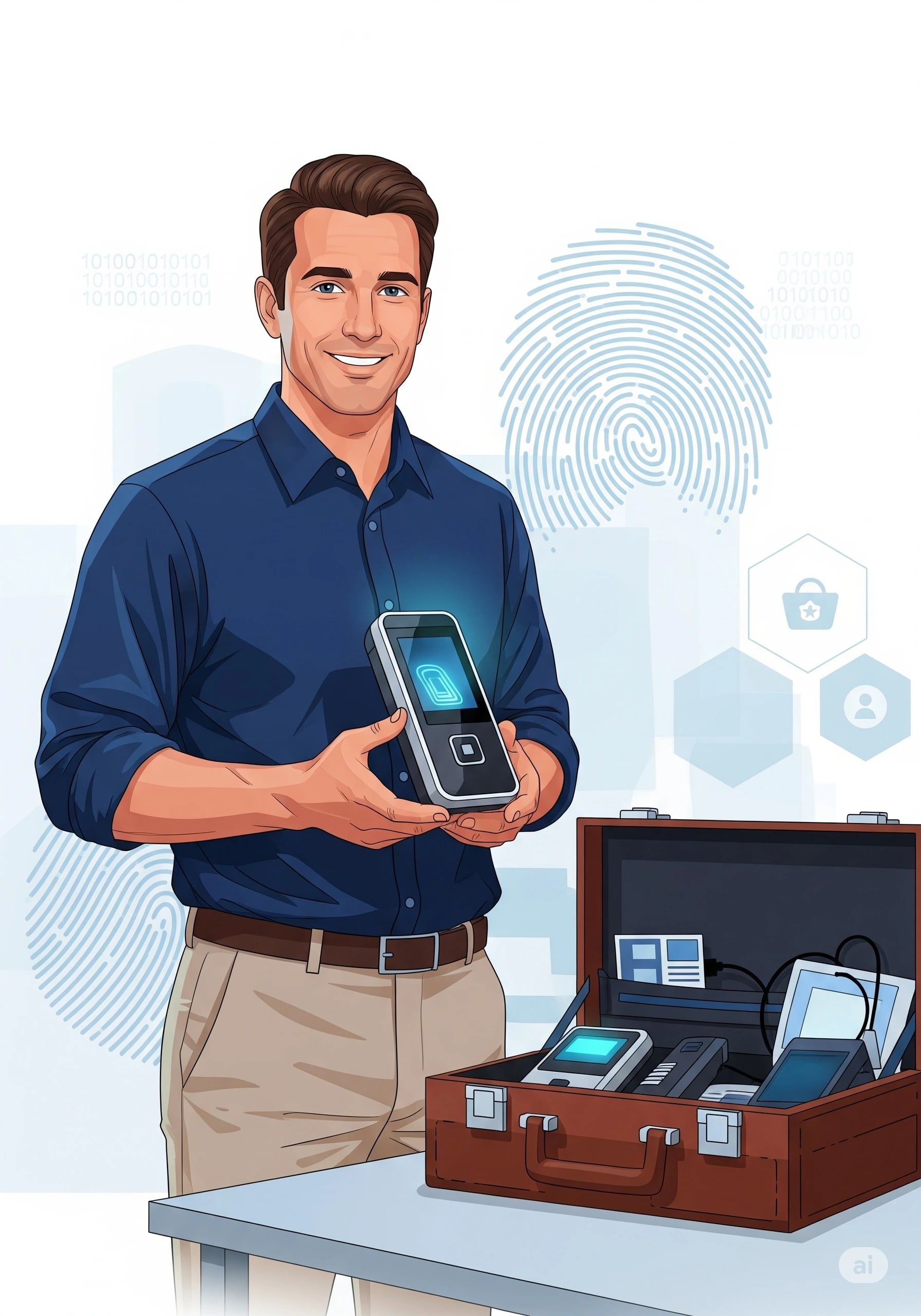 Professional fingerprinting specialist providing secure LiveScan fingerprint services in Miami